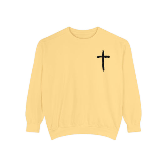 No Weapon Formed Against Me Shall Prosper Isaiah 54:17 Cross Crewneck