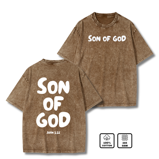 SON OF GOD Christian Washed T-Shirt