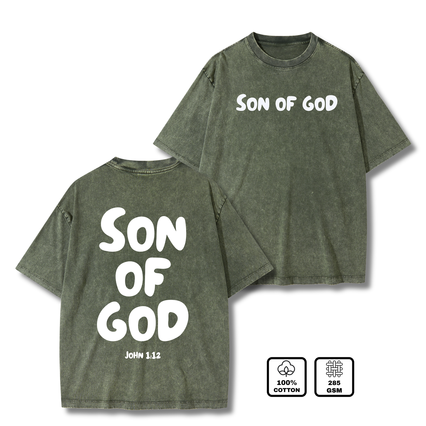 SON OF GOD Christian Washed T-Shirt