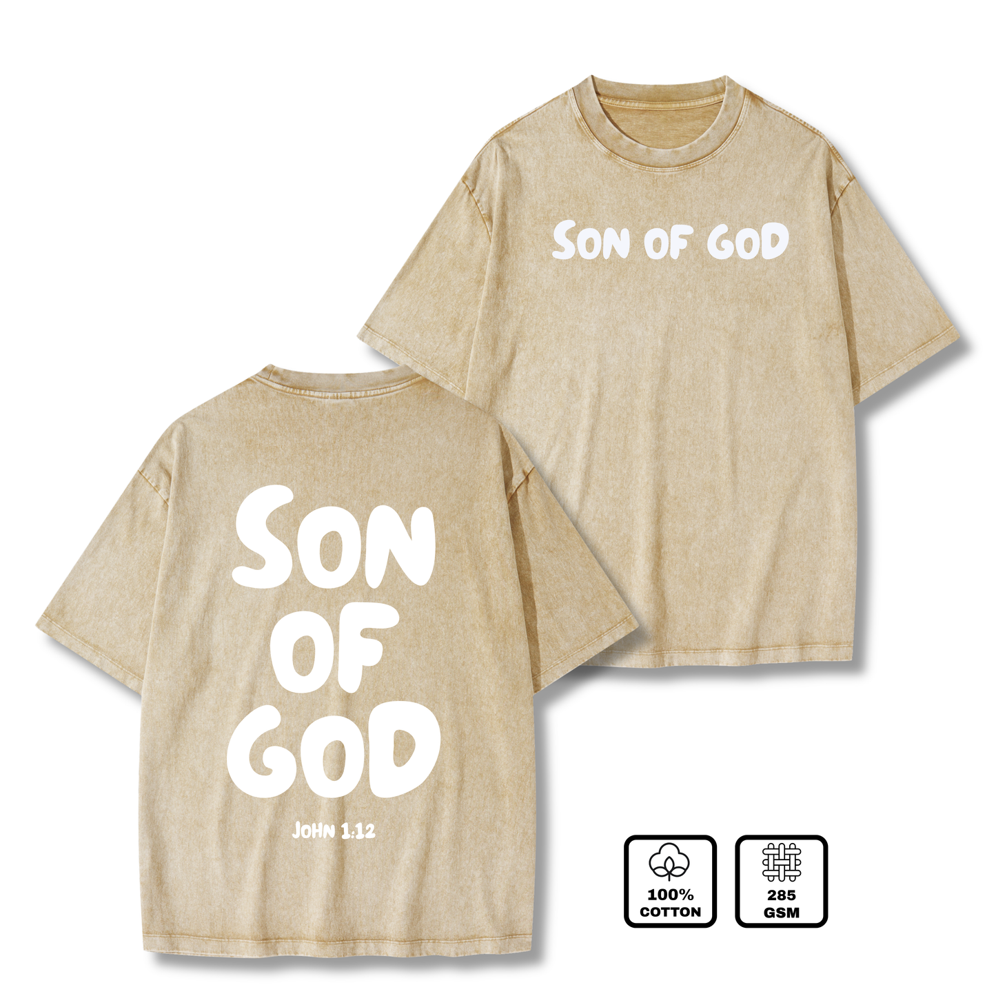 SON OF GOD Christian Washed T-Shirt