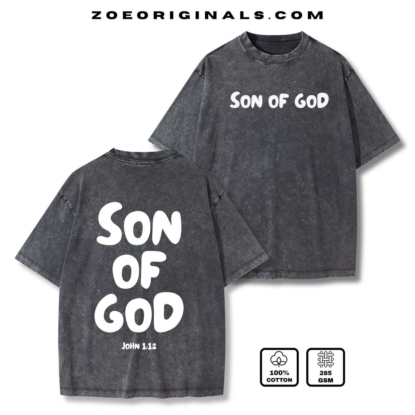 SON OF GOD Christian Washed T-Shirt